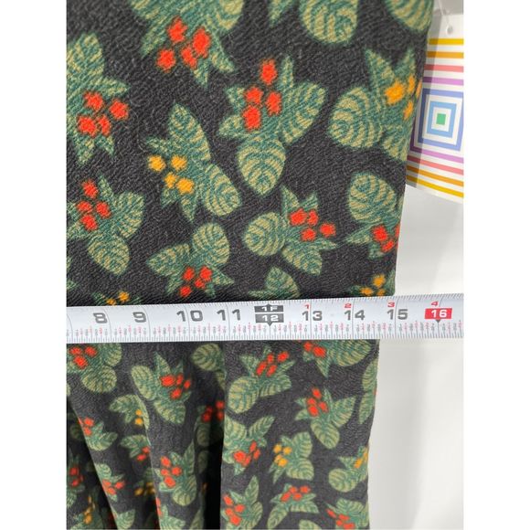 LuLaRoe Nicole Dress Women’s Size 2XL A line Holly Black Green Red Short Sleeve - Picture 9 of 12